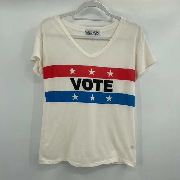 Women’s Wildfox made in the usa vote graphic tee size Xs - Picture 1 of 9